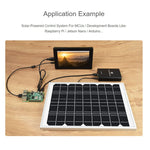 Waveshare 太陽能電源管理器，內建 10000mAh 鋰聚合物電池，支援 6V~24V 太陽能板，型號 19799