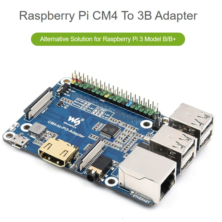 Raspberry Pi CM4 轉 3B 轉接器，適用 Raspberry Pi 3 型號 B/B+，Pi CM4 轉 3B
