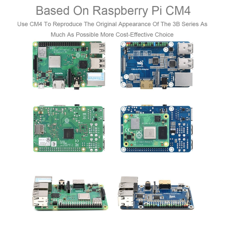 Raspberry Pi CM4 轉 3B 轉接器，適用 Raspberry Pi 3 型號 B/B+，Pi CM4 轉 3B