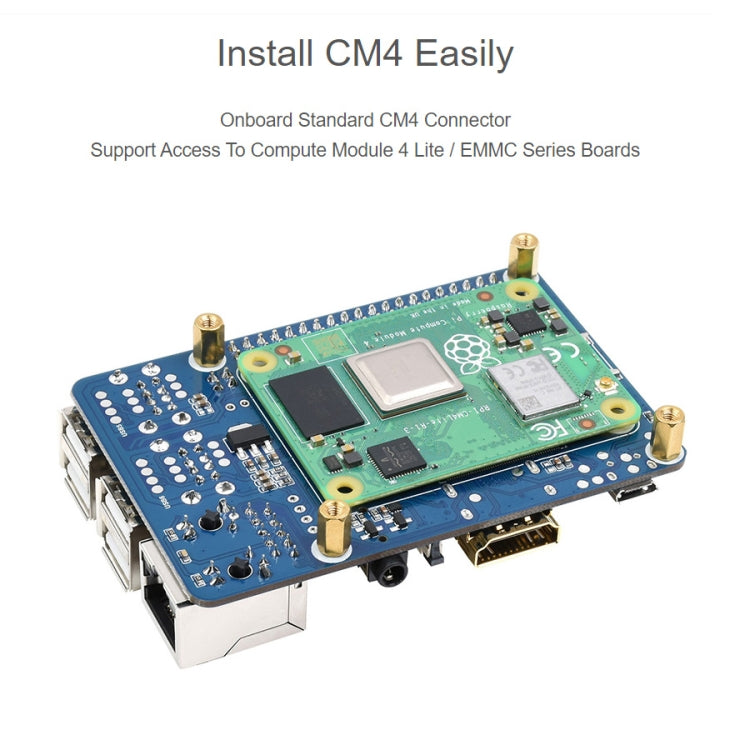 Raspberry Pi CM4 轉 3B 轉接器，適用 Raspberry Pi 3 型號 B/B+，Pi CM4 轉 3B