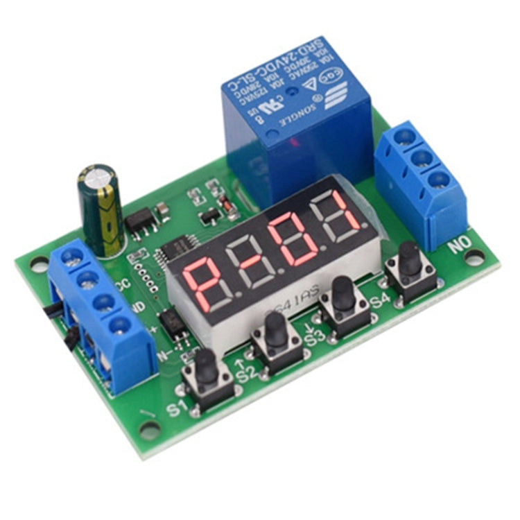 12V 時間繼電器模組觸發關/開切換循環定時繼電器板，12V