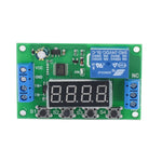 12V 時間繼電器模組觸發關/開切換循環定時繼電器板，12V