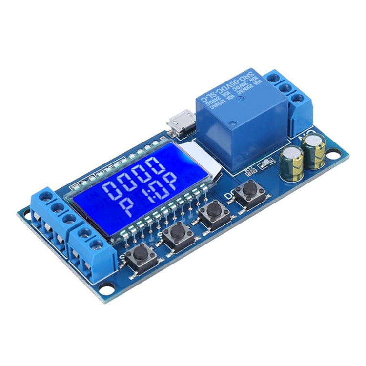 XY-LJ02 6-30V 微型 USB 數位 LCD 顯示延時繼電器模組控制定時開關
