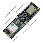 WiFi 藍牙 18560 電池座 太陽能充電模組開發板，T-SIM7000G