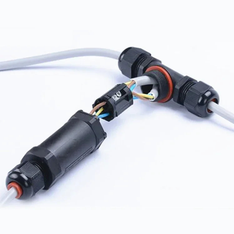 XY25 IP68防水3針T型電纜連接器，XY25(T3)