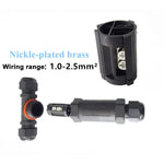 XY25 IP68防水3針T型電纜連接器，XY25(T3)
