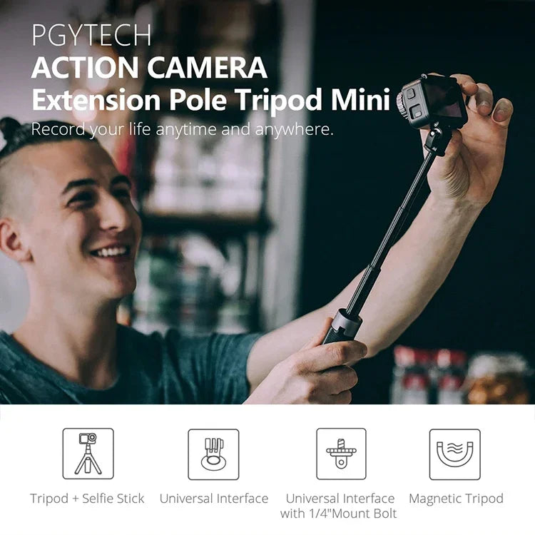 PGYTECH P-GM-117 DJI Osmo Action 專用運動相機三腳架延長自拍棒，P-GM-117