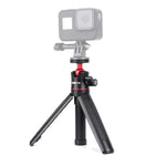 RUIGPRO 多功能可折疊三腳架支架自拍單腳架，帶球頭，適用於 GoPro、Insta360、DJI 及其他運動相機，三腳架單腳架