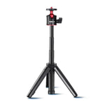 RUIGPRO 多功能可折疊三腳架支架自拍單腳架，帶球頭，適用於 GoPro、Insta360、DJI 及其他運動相機，三腳架單腳架