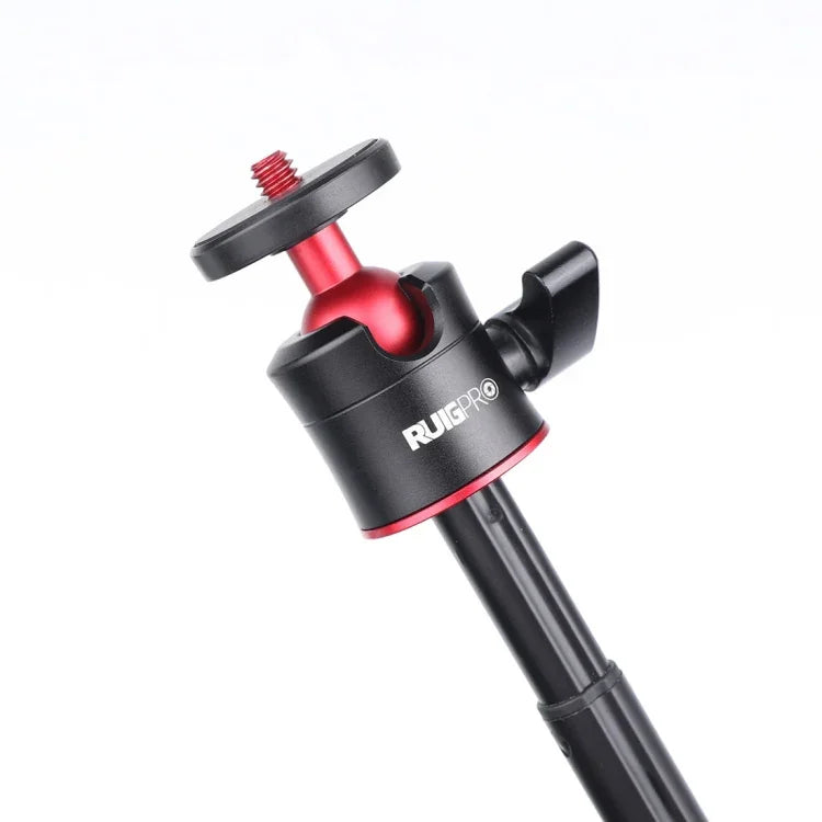 RUIGPRO 多功能可折疊三腳架支架自拍單腳架，帶球頭，適用於 GoPro、Insta360、DJI 及其他運動相機，三腳架單腳架