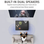 DH-A10 5.8 inch LCD Screen 4200 Lumens 1280 x 800P HD Smart Projector with Remote Control,Android 6.0 OS, Support WiFi, Bluetooth,HDMIx2, USBx2, VGA, AV IN/RCA, RJ45, LAN