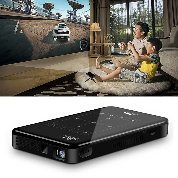 P09 便攜 4K 超高清 DLP 迷你智能投影機，帶紅外遙控，Amlogic S905X 四核 A53 最高 1.5GHz，Android 6.0，1GB+8GB，支持 2.4G/5G WiFi，藍牙，TF 卡槽