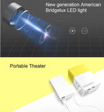 YG-300 0.8-2米 24-60 吋 400-600 流明 LED 投影機 HD 家庭劇院，附 3 合 1 視頻轉換線及遙控器，尺寸：12.6 x 8.6 x 4.6 公分，歐規插頭