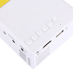 YG-300 0.8-2米 24-60 吋 400-600 流明 LED 投影機 HD 家庭劇院，附 3 合 1 視頻轉換線及遙控器，尺寸：12.6 x 8.6 x 4.6 公分，歐規插頭