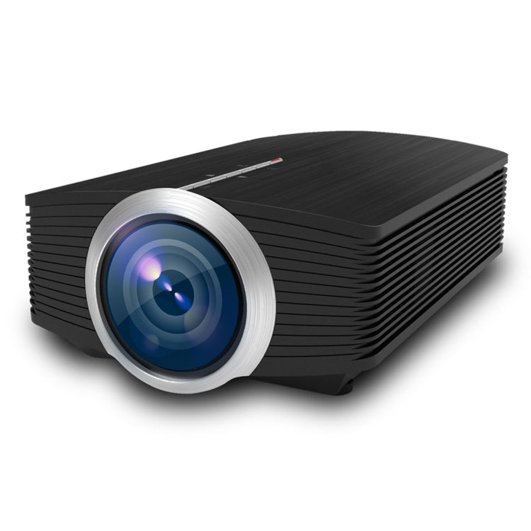 YG510 1200 LUX 800*480 LED 投影機 HD 家庭劇院，支援 HDMI、VGA、AV、TF 及 USB，YG510 黑色