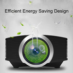 YG510 1200 LUX 800*480 LED 投影機 HD 家庭劇院，支援 HDMI、VGA、AV、TF 及 USB，YG510 黑色