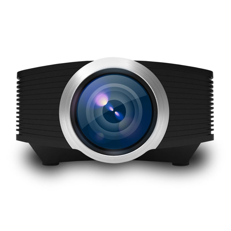 YG510 1200 LUX 800*480 LED 投影機 HD 家庭劇院，支援 HDMI、VGA、AV、TF 及 USB，YG510 黑色