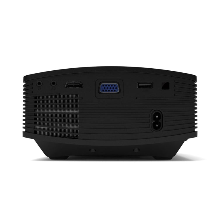 YG510 1200 LUX 800*480 LED 投影機 HD 家庭劇院，支援 HDMI、VGA、AV、TF 及 USB，YG510 黑色