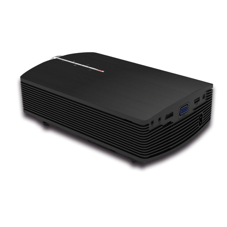 YG510 1200 LUX 800*480 LED 投影機 HD 家庭劇院，支援 HDMI、VGA、AV、TF 及 USB，YG510 黑色