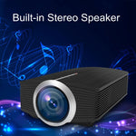 YG510 1200 LUX 800*480 LED 投影機 HD 家庭劇院，支援 HDMI、VGA、AV、TF 及 USB，YG510 黑色