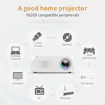 YG320 320*240 迷你 LED 投影機家庭劇院，支援 HDMI、AV、SD 及 USB