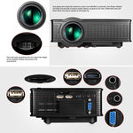 LY-50 1800 流明 1280x800 家庭劇院 LED 投影機，附遙控器，支援 AV、USB、VGA 及 HDMI，LY-50