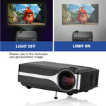 Wejoy L1 80 流明 4 吋 LCD 技術高清 800*480 像素投影機，VGA，HDMI，L1
