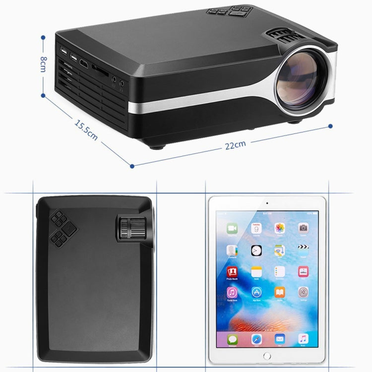 Wejoy L1 80 流明 4 吋 LCD 技術高清 800*480 像素投影機，VGA，HDMI，L1