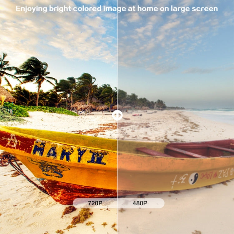Cheerlux C9 1280x720 720P 高清智能投影機，支援 HDMI x 2 / USB x 2 / VGA / AV，C9（黑色），C9，C9（黑灰色）