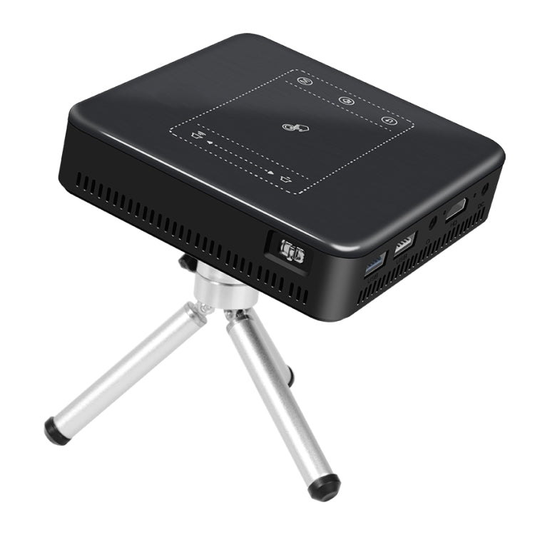 D13 2+16G 854 x 480 安卓 7.1.2 迷你口袋投影機 4K DLP 智能手持 LED WIFI 家庭劇院投影機，支援 USB / TF / HDMI