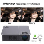 Wejoy L5 家庭影院可調光學梯形校正全高清1080P LED LCD視頻投影儀，帶遙控器