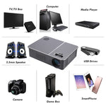 Wejoy L5 家庭影院可調光學梯形校正全高清1080P LED LCD視頻投影儀，帶遙控器