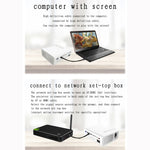 YG520 800x480 1800流明迷你LED投影儀家庭影院，支持HDMI、AV、SD、USB和VGA，手機版，手機版
