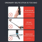 RUIGPRO 一體成型手持三腳架自拍棒伸縮獨腳架支架，適用 GoPro、Insta360、DJI 及其他運動相機，黑色
