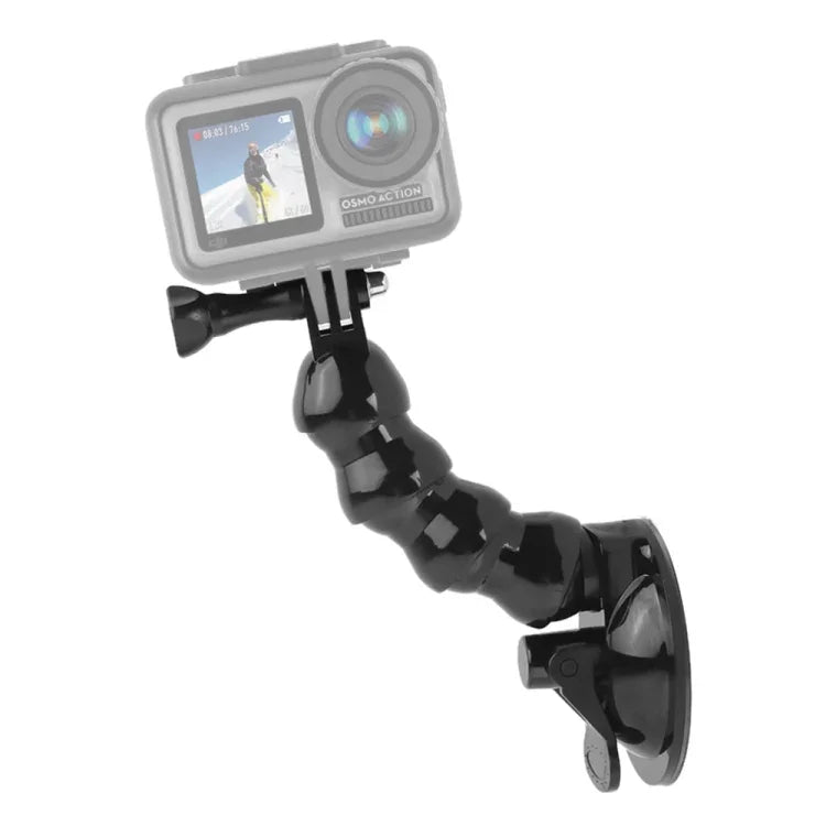 吸盤式夾鉗支架，適用於 GoPro、Insta360、DJI 及其他運動相機，夾鉗支架