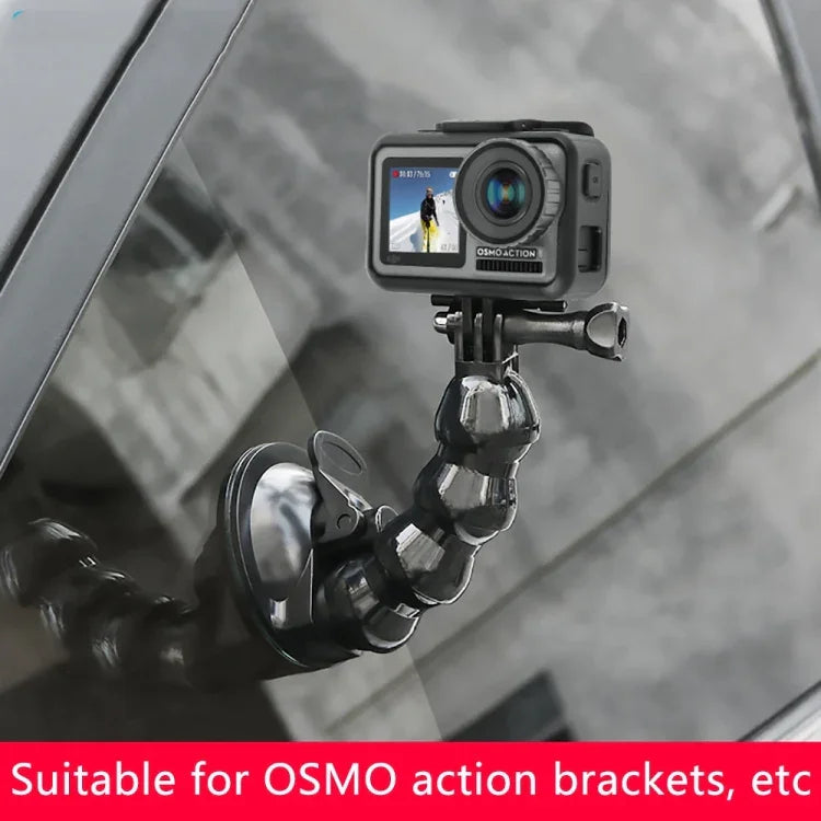 吸盤式夾鉗支架，適用於 GoPro、Insta360、DJI 及其他運動相機，夾鉗支架