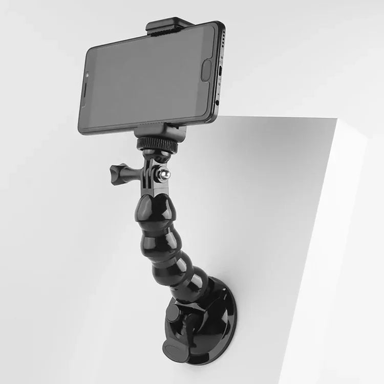 吸盤式夾鉗支架，適用於 GoPro、Insta360、DJI 及其他運動相機，夾鉗支架