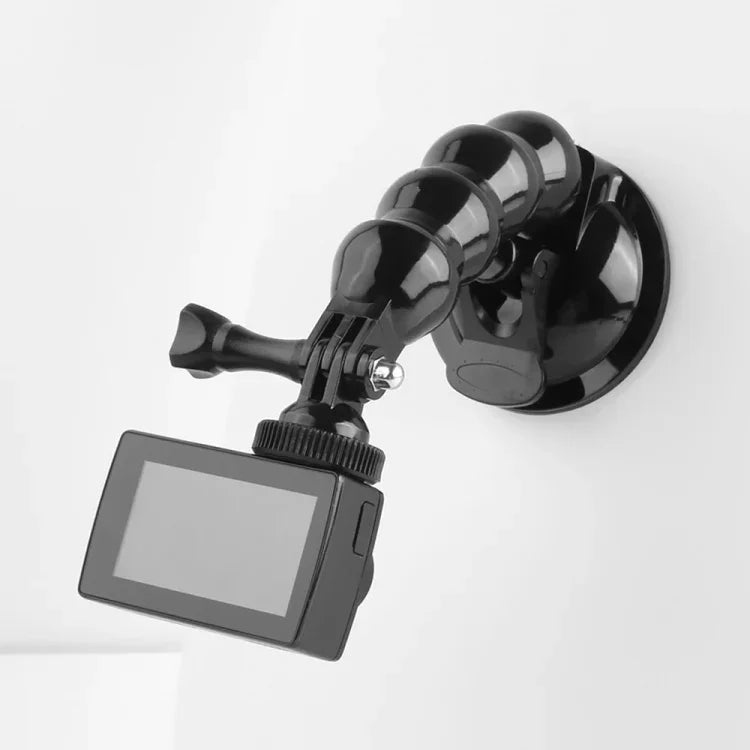 吸盤式夾鉗支架，適用於 GoPro、Insta360、DJI 及其他運動相機，夾鉗支架