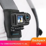 RUIGPRO 魔鬼氈背包 Rec-Mounts 夾式夾具支架，附螺絲，適用 GoPro、Insta360、DJI 及其他運動相機，魔鬼氈夾
