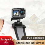 RUIGPRO 魔鬼氈背包 Rec-Mounts 夾式夾具支架，附螺絲，適用 GoPro、Insta360、DJI 及其他運動相機，魔鬼氈夾