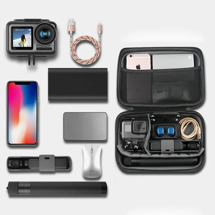 RUIGPRO 防震防水便攜收納盒，適用 DJI Osmo Action，尺寸：28cm x 19.7cm x 6.8cm，中號
