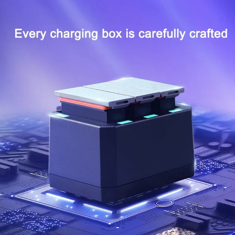 USB 三槽電池充電器，帶 LED 指示燈，適用 DJI OSMO Action，充電器