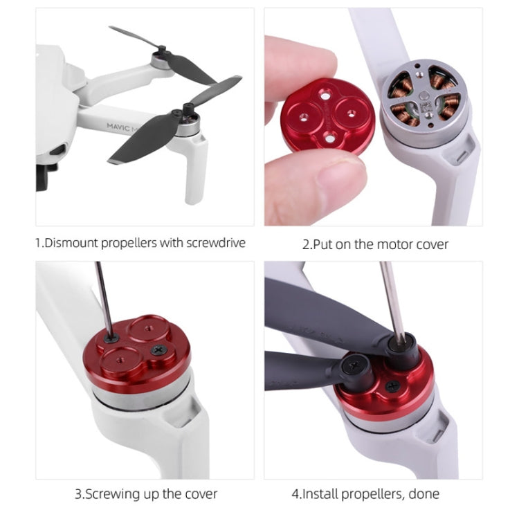 4 件組 Sunnylife DJI Mavic Mini 1 / Mini 4K / DJI Mini 2 SE 金屬馬達保護蓋