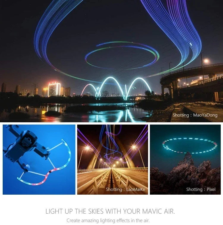 PGYTECH P-UN-034 光繪 LED 螺旋槳保護罩 適用於 DJI Mavic Air, 適用於 DJI Mavic Air