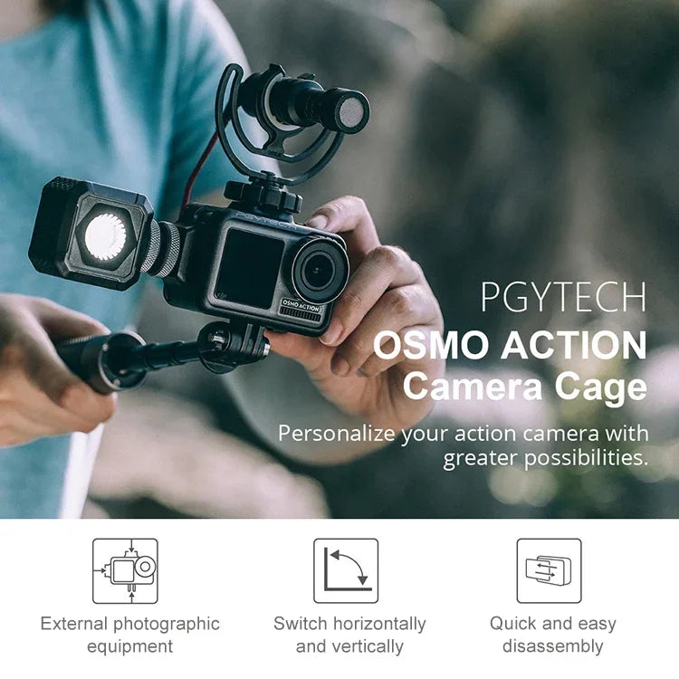 PGYTECH P-11B-010 運動相機兔籠配件 Vlog 適用於 DJI Osmo Action