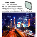JSR KS STAR 特效鏡頭濾鏡 適用於 DJI Air 2S，鋁框，STAR