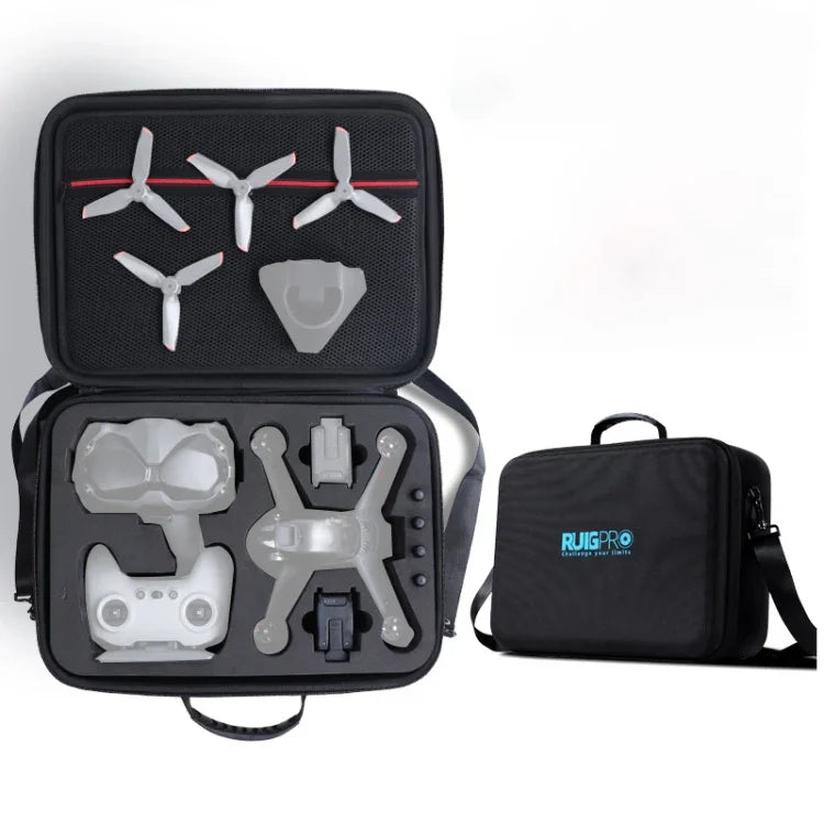 RUIGPRO 適用 DJI FPV 便攜單肩收納盒 旅行攜帶包，適用 DJI FPV