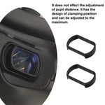 RCSTQ 2 件裝 550 度近視眼鏡鏡片 視力矯正 非球面鏡片 適用於 DJI FPV 護目鏡 V2，550 度