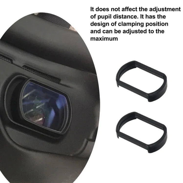 RCSTQ 2 件裝 550 度近視眼鏡鏡片 視力矯正 非球面鏡片 適用於 DJI FPV 護目鏡 V2，550 度