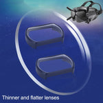 RCSTQ 2 件裝 550 度近視眼鏡鏡片 視力矯正 非球面鏡片 適用於 DJI FPV 護目鏡 V2，550 度